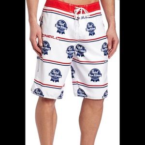 O’Neill Pabst Blue Ribbon board shorts swim sz 36